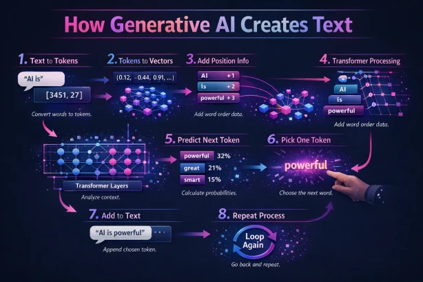 How Generative AI Creates Text